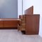 Double Bed Frame with Bedside Tables in Walnut Wood, 1980s, Set of 3 12