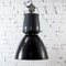 Lámpara industrial esmaltada en negro de Elektrosvit, años 70, Imagen 1