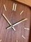 Mid-Century Teak Wall Clock from Westminster Clocks, Copenhagen, Denmark, 1960s 6