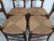 Chaises Mlah Vintage Rustiques, Set de 4 8