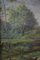 Gran paisaje de campo, del siglo XIX, pintura sobre lienzo, enmarcado, Imagen 10