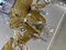 Venezianischer Kronleuchter aus gelbem Glas mit 8 Flammen 10