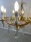 Venetian 8-Flame Chandelier in Yellow Glass 8