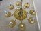 Venetian 8-Flame Chandelier in Yellow Glass 3