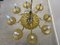 Venezianischer Kronleuchter aus gelbem Glas mit 8 Flammen 3