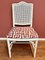 French Chippendale Terracotta Jacquard & Faux Bamboo Dining Chair, 1970s 5