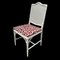 French Chippendale Terracotta Jacquard & Faux Bamboo Dining Chair, 1970s, Image 3