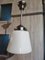 Lámpara de techo Art Déco de latón niquelado, años 20, Imagen 1