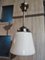 Lámpara de techo Art Déco de latón niquelado, años 20, Imagen 8