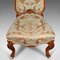 English Early Victorian Ladies Drawing Room Chair in Walnut 10