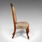 English Early Victorian Ladies Drawing Room Chair in Walnut 3