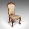 English Early Victorian Ladies Drawing Room Chair in Walnut 1