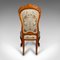 English Early Victorian Ladies Drawing Room Chair in Walnut 5