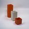 Space Age Ceramic Vases in Orange and White from Gabbianelli, 1960s, Set of 3 5