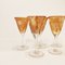 Murano Crystal Glasses, 1970s, Set of 6 3