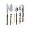 Brutalist Cutlery Set for 12 by David Marshall, Set of 120 1