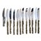 Brutalist Cutlery Set for 12 by David Marshall, Set of 120 8