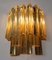 Large Golden Yellow Glass Bars Wall Lamp by Paolo Venini, 1960s 8
