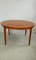 Round Teak Dining Table with Sören Expansion Plate, Denmark, 1960s 3