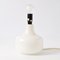 Danish White Glass Table Lamp, 1980s 7