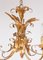 Lámpara de araña italiana vintage dorada, años 50, Imagen 3
