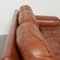Cognac Leather Arizona Sofa and Easy Chairs attributed to Vavassori, Monza, Italy, 1970s, Set of 3, Image 8