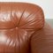 Cognac Leather Arizona Sofa and Easy Chairs attributed to Vavassori, Monza, Italy, 1970s, Set of 3, Image 19