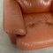 Cognac Leather Arizona Sofa and Easy Chairs attributed to Vavassori, Monza, Italy, 1970s, Set of 3 17
