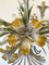Blumenbündel Kronleuchter aus Lackiertem Metall, 1960er 9