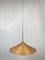 Lámpara colgante de caña dividida, ratán, bambú y latón de Gabriella Crespi, años 70, Imagen 1