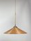 Lámpara colgante de caña partida en forma de lápiz, ratán, bambú y latón, años 70, Imagen 10