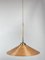 Lámpara colgante de caña partida en forma de lápiz, ratán, bambú y latón, años 70, Imagen 12