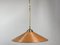 Pencil Split Reed, Rattan, Bamboo and Brass Pendant Lamp, 1970s, Image 13