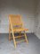 Wooden and Rattan Folding Chair, 1970s 1