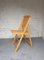 Wooden and Rattan Folding Chair, 1970s 4