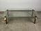 Vintage Italian Coffee Table in Brass and Iron, 1980s 6