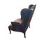 English Walnut and Velvet Upholstered Armcairs, Set of 2, Image 3