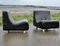 Space Age Black Leatherette Lounge Chairs, 1970s, Set of 2 1