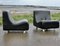 Space Age Black Leatherette Lounge Chairs, 1970s, Set of 2, Image 1