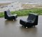 Space Age Black Leatherette Lounge Chairs, 1970s, Set of 2 6