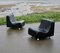 Space Age Black Leatherette Lounge Chairs, 1970s, Set of 2, Image 6