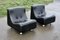 Space Age Black Leatherette Lounge Chairs, 1970s, Set of 2 13