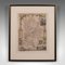 Carte Lithographique Encadrée Antique de Bedfordshire, Angleterre 1