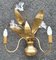 Regency Wandlampe mit Blumenmuster, 1970er 1