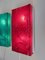 Lampade da parete Pop Art rosse e verdi di Uwe Mersch Design, anni '70, set di 2, Immagine 14