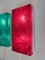 Pop Art Wall Lights in Red and Green from Uwe Mersch Design, 1970s, Set of 2 14
