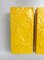 Pop Art Wall Lights in Yellow from Uwe Mersch Design, 1970s, Set of 4 11