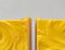 Gelbe Pop Art Wandlampen von Uwe Mersch Design, 1970er, 4er Set 32