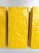 Gelbe Pop Art Wandlampen von Uwe Mersch Design, 1970er, 4er Set 12