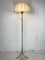 Lámpara de pie Mid-Century de latón falso de bambú con pantalla en forma de hongo de Maison Baguès, Francia, años 50, Imagen 10